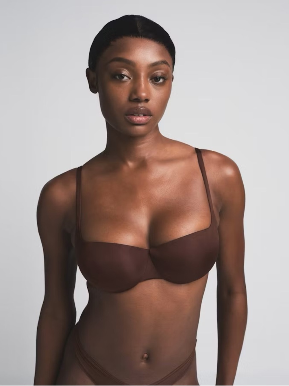 NWOT SKIMS Size 38C Ultimate Balconette Push-Up Bra - Cocoa